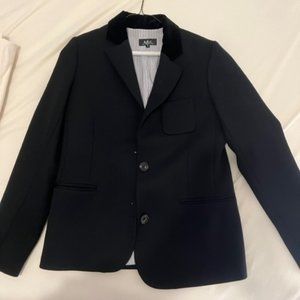 XS APC wool blazer with velvet collar